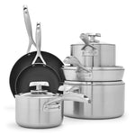 Scanpan CS+ 10-Piece Nonstick Cookware Set, Stainless Steel, Induction Ready