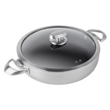 Scanpan CS+ 4-Quart Covered Chef Pan, Stainless Steel Nonstick, Induction Ready