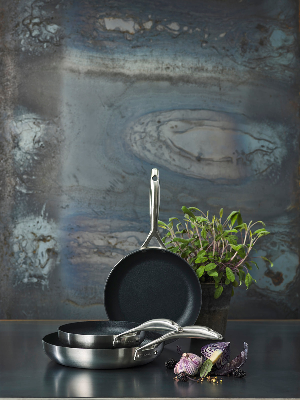 Scanpan CS+ 2-Quart Covered Saucepan, Stainless Steel Nonstick, Induction Ready