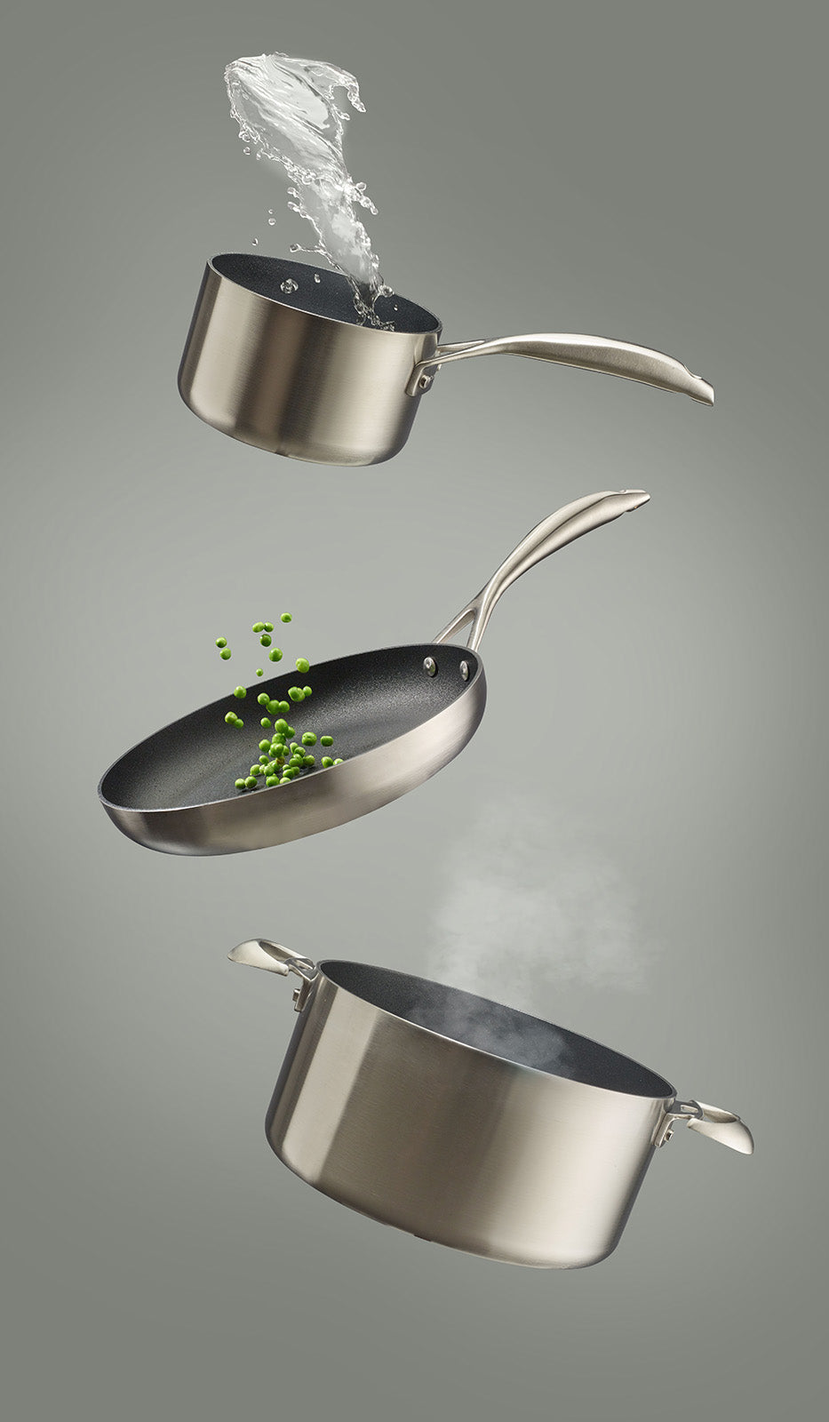 Scanpan CS+ 4-Quart Covered Saucepan, Stainless Steel Nonstick, Induction Ready