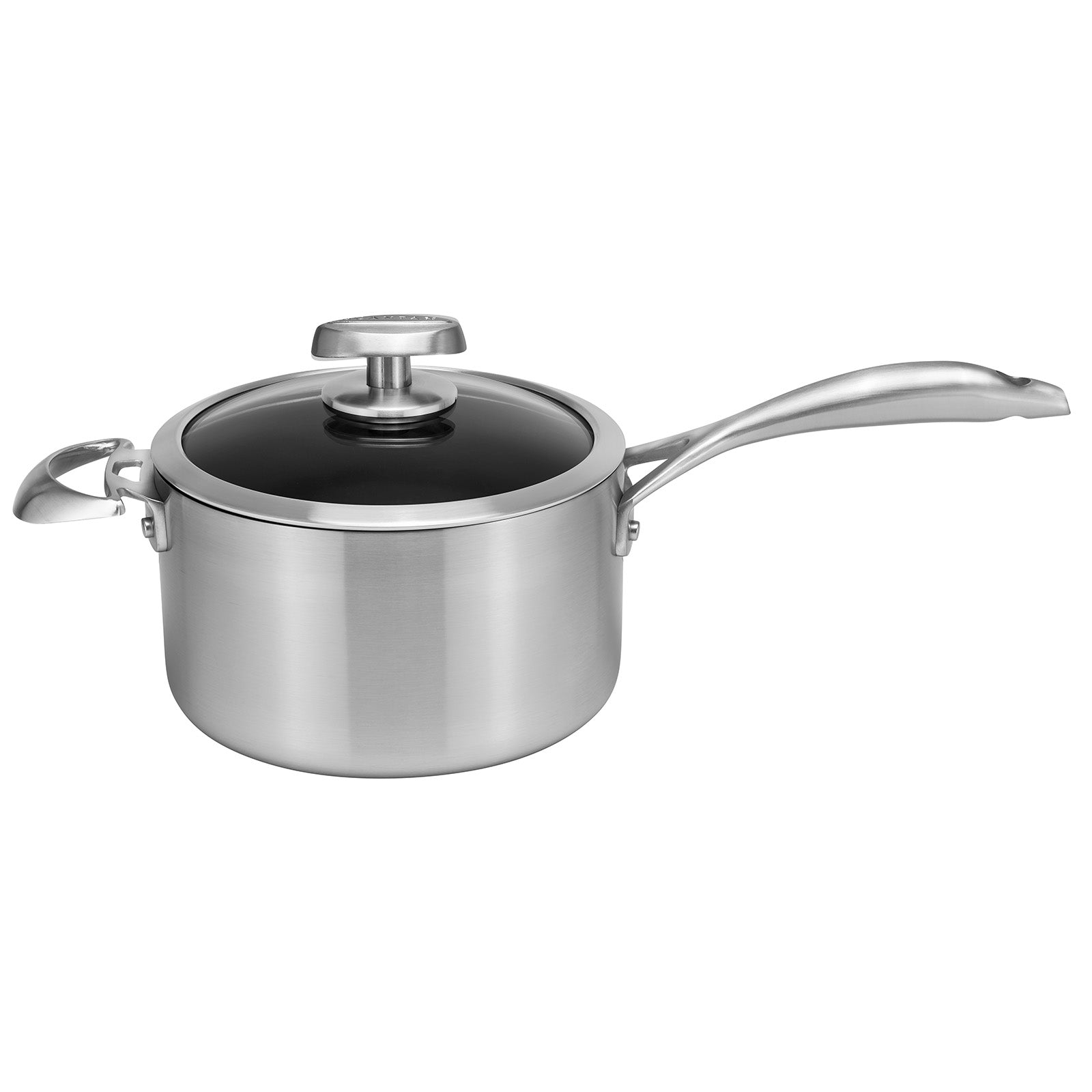 Scanpan CS+ 4-Quart Covered Saucepan, Stainless Steel Nonstick, Induction Ready
