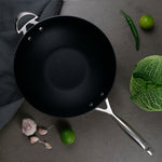 Scanpan CS+ 12.5-Inch Stainless Steel Nonstick Wok, Induction Ready