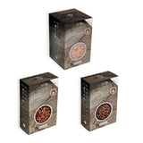 Peugeot Gourmet Spice Sachet Bundle – 15 Sachets Total – Timut Wild Pepper (4 x 10g), Sichuan Red Peppercorns (4 x 10g), & Pink Bolivian Salt (7 x 50g)