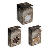 Peugeot Pepper & Salt Sachet Bundle – 15 Sachets Total – Sarawak White Pepper (4 x 20g), Tan Hoi Black Pepper (4 x 20g), & Coarse Dry White Salt (7 x 50g)