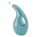 Rachael Ray Glazed Ceramic EVOO Olive Oil Bottle Dispenser with Spout, Agave Blue