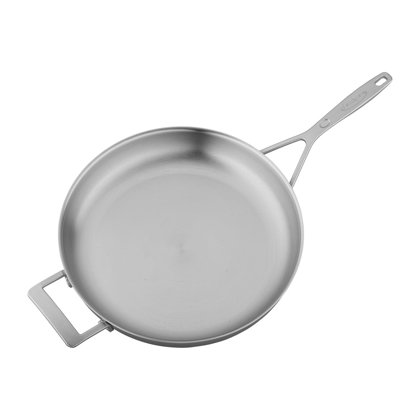 Demeyere Industry 5-Ply 12.5" Stainless Steel Fry Pan with Helper Handle