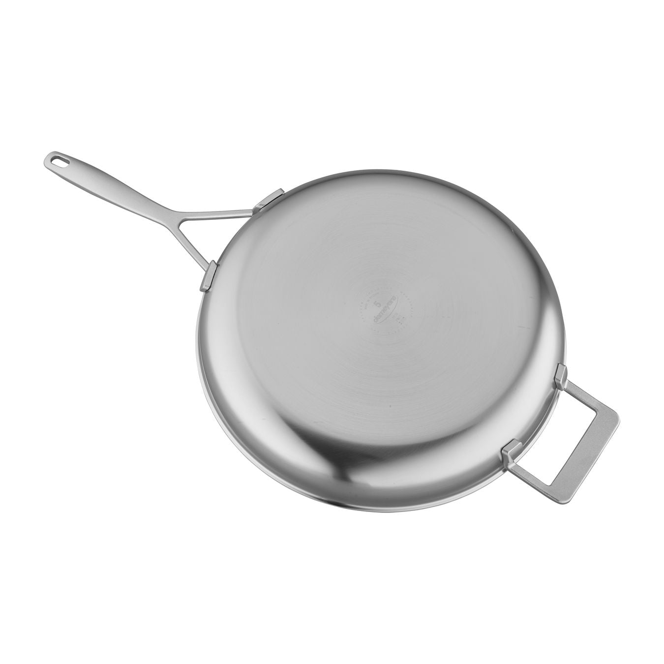 Demeyere Industry 5-Ply 12.5" Stainless Steel Fry Pan with Helper Handle