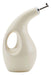 Rachael Ray Glazed Ceramic EVOO Olive Oil Bottle Dispenser with Spout, Almond