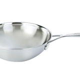 Demeyere Industry 5-Ply 5-qt Stainless Steel Flat Bottom Wok
