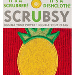 MU Kitchen Scrubsy Dish Cloth and Scrubber, Pineapple
