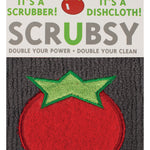 MU Kitchen Scrubsy Dish Cloth and Scrubber, Tomato