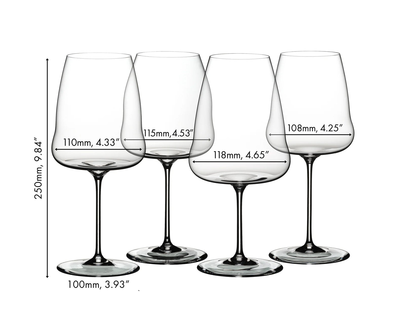 Riedel Winewings Tasting Set, Set of 4 Wine Glasses
