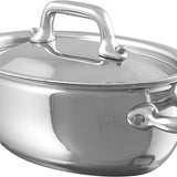 Mauviel M'Minis Oval Cocotte With Lid, 4.7 Inch