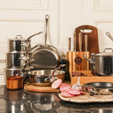 Mauviel M"Cook 12 Piece Cookware Set with Cast Stainless Handles, Stainless Steel