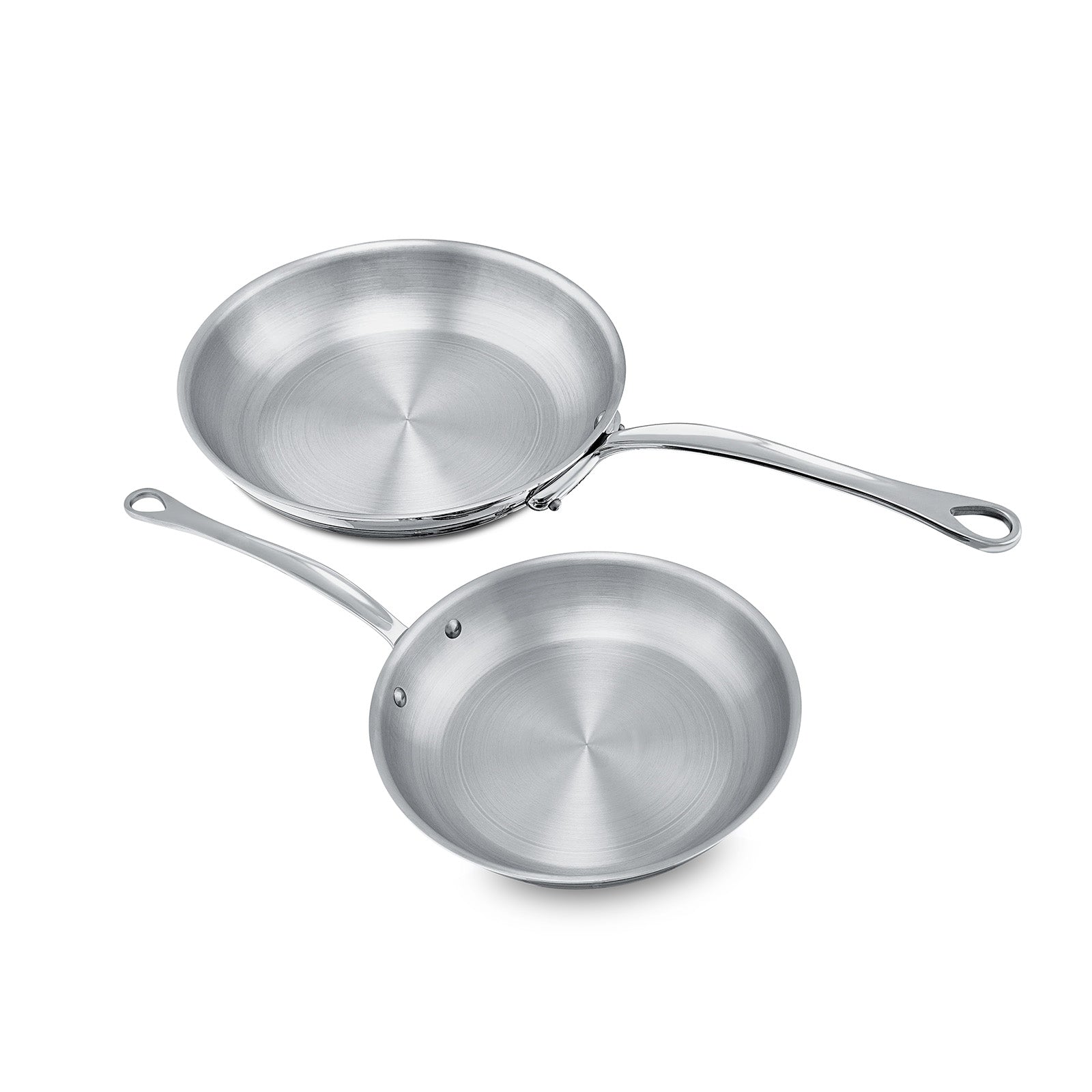 Mauviel M’Cook 5-Ply 2-Piece Frying Pan Set, 7.9-Inch & 10.2-Inch
