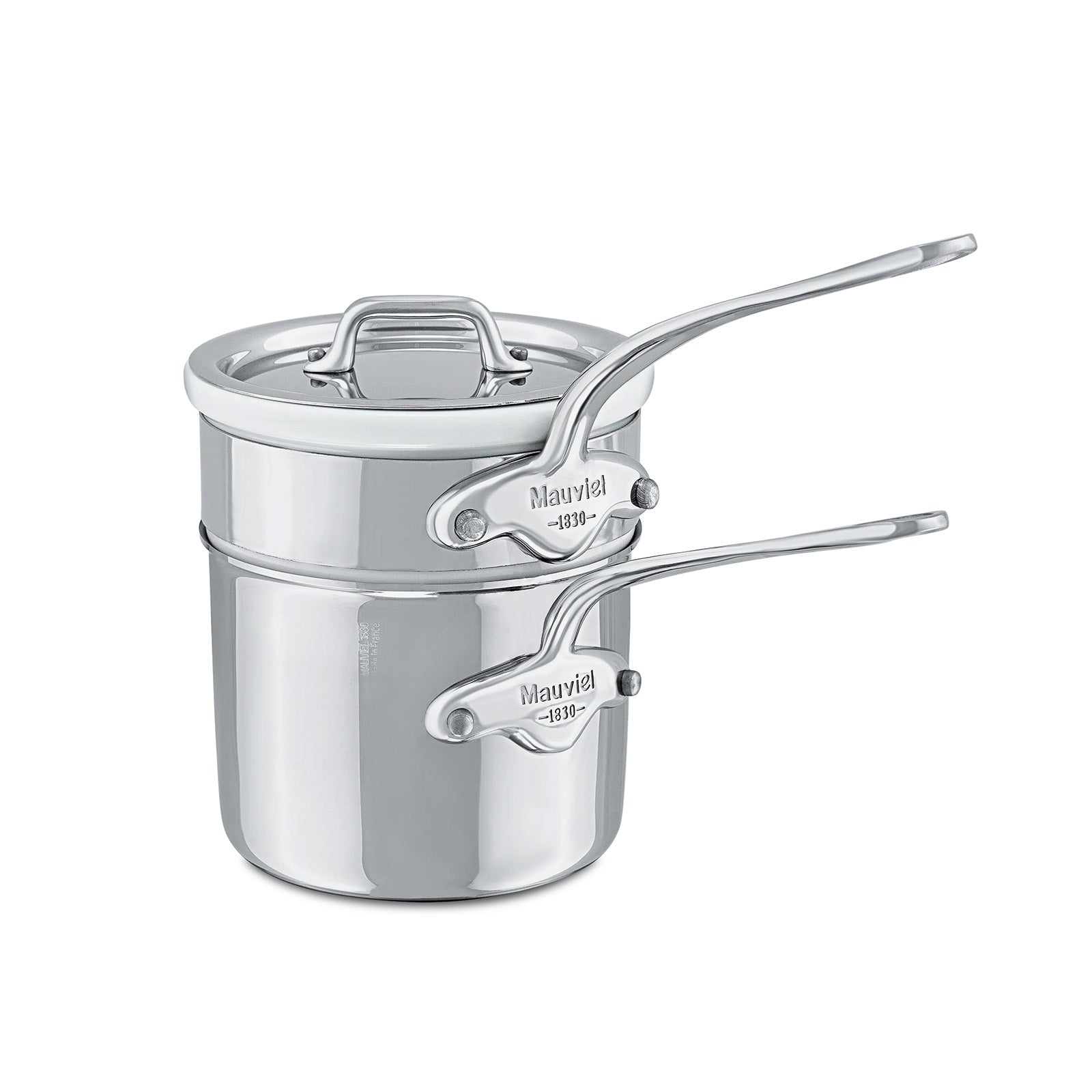 Mauviel M'Cook 0.9 Quart Bain Marie with Lid, 4.7 Inch