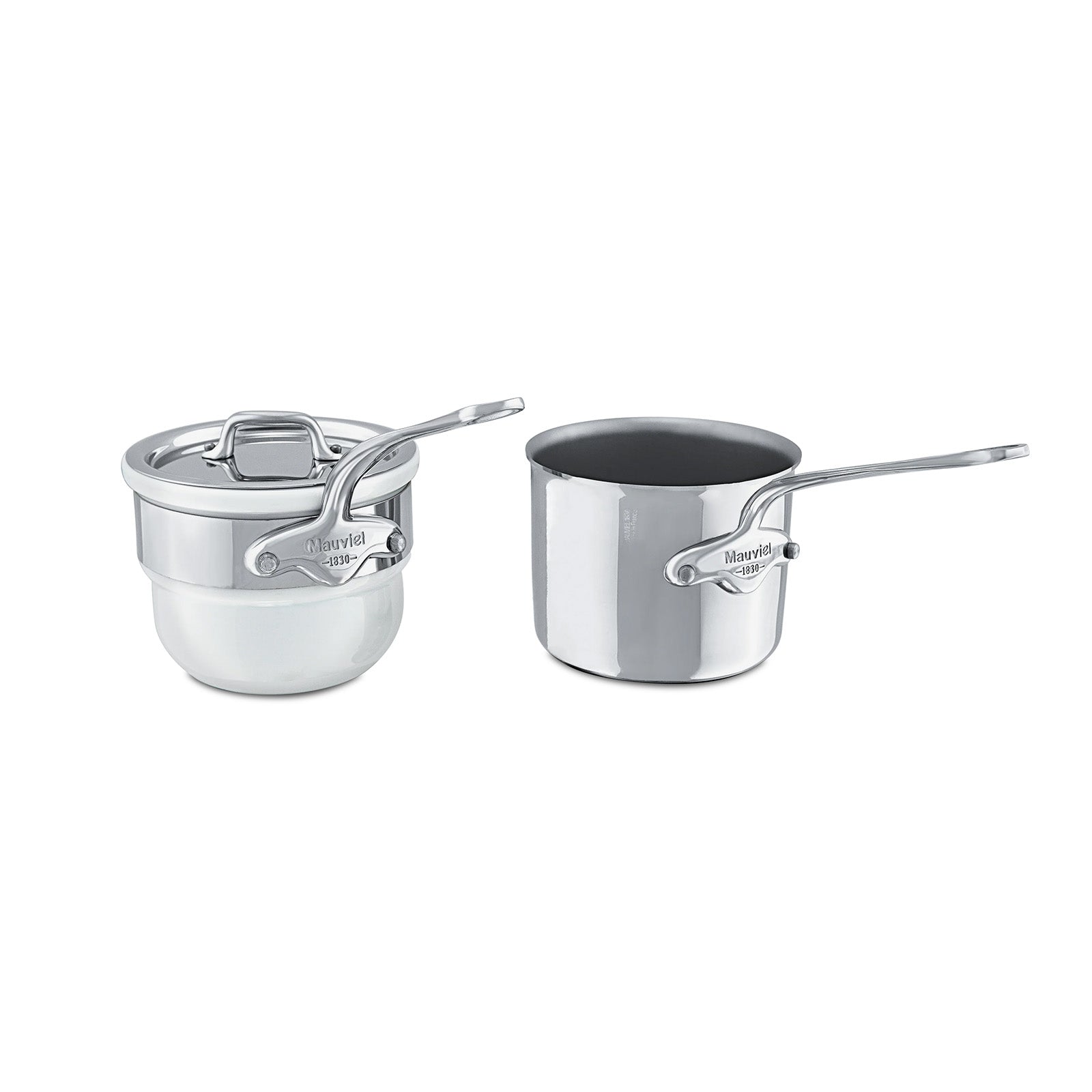 Mauviel M'Cook 0.9 Quart Bain Marie with Lid, 4.7 Inch