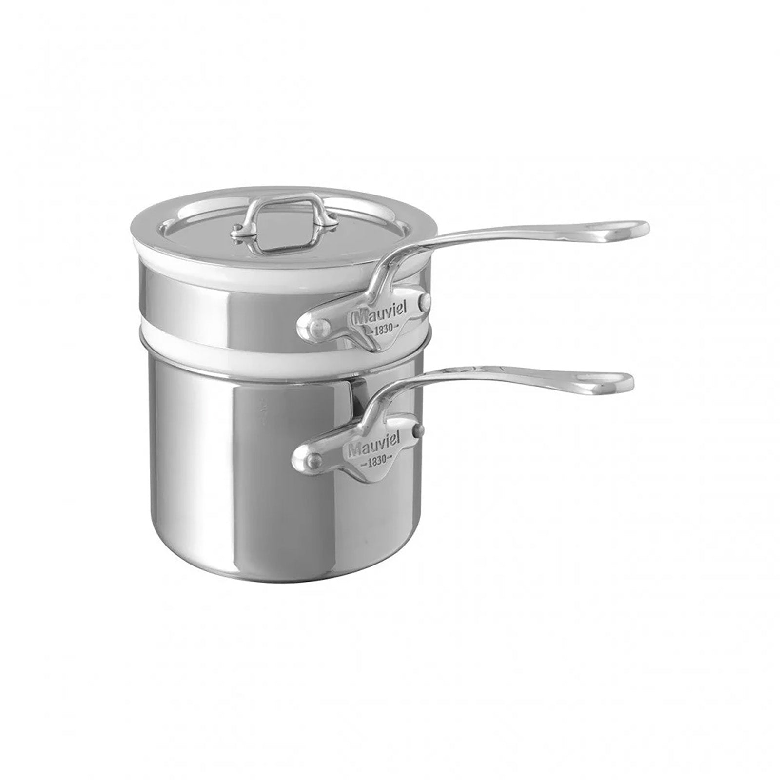 Mauviel M'Cook 0.9 Quart Bain Marie with Lid, 4.7 Inch