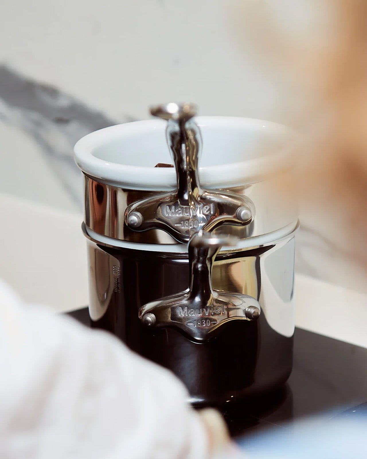 Mauviel M'Cook 1.8 Quart Bain Marie with Lid, 5.5 Inch