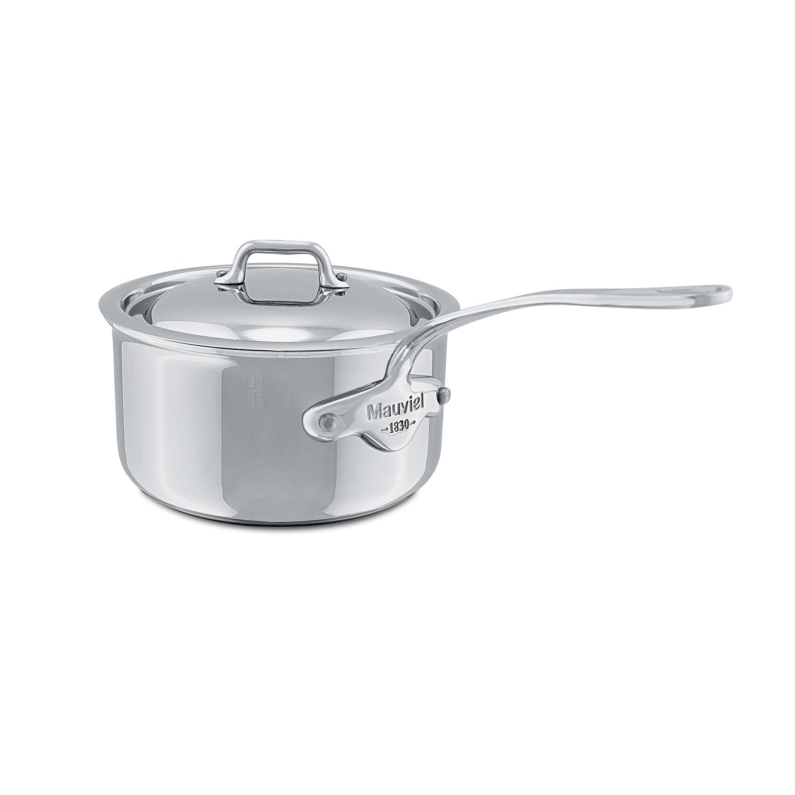 Mauviel M'Cook 0.8 qt. Stainless Steel Saucepan & Lid