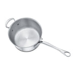 Mauviel M'Cook 4.8 Quart Stainless Steel Saucepan, 9.4 Inch