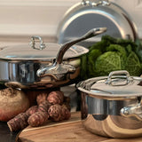 Mauviel M'Cook 3.2 qt. Stainless Steel Saute Pan & Lid