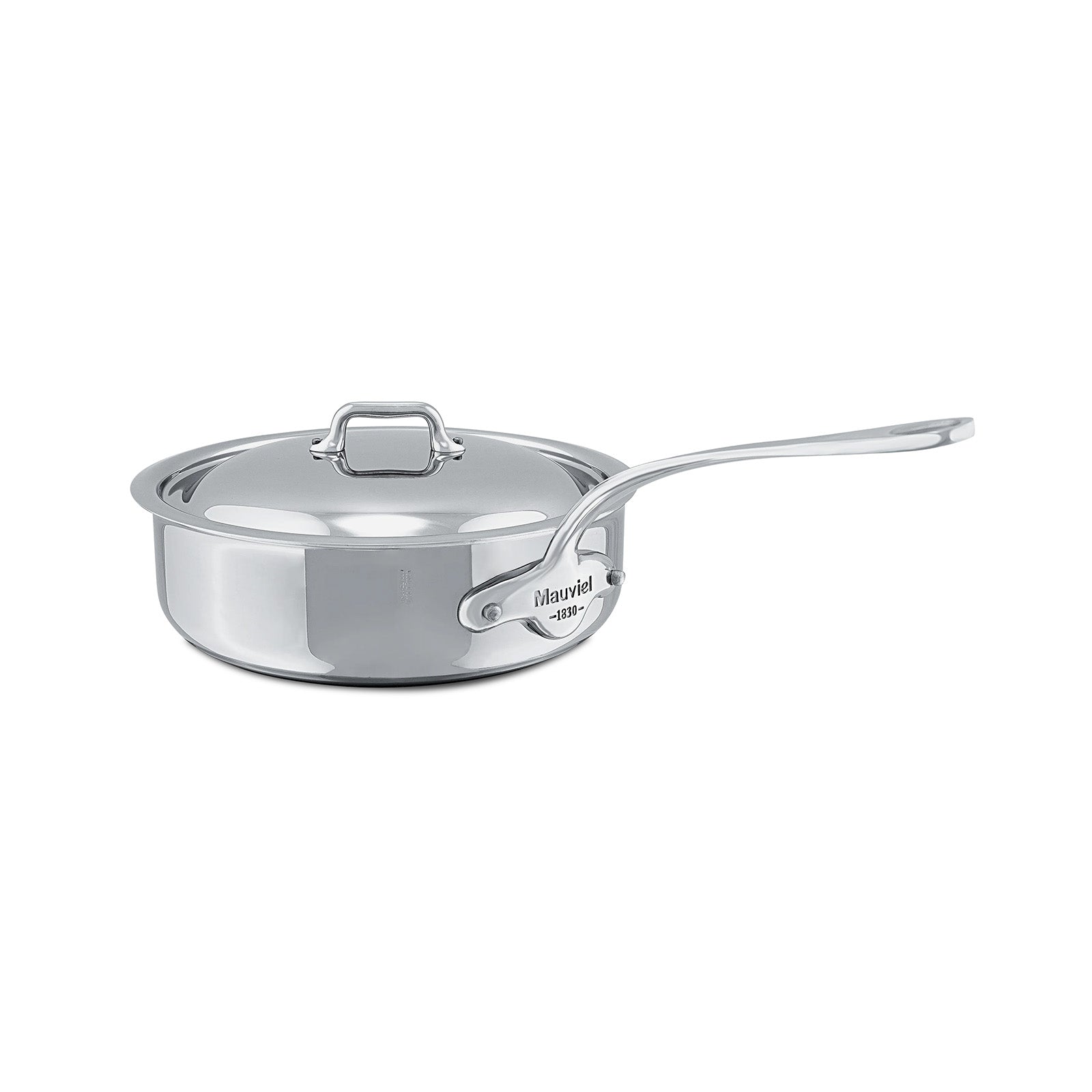Mauviel M'Cook 3.2 qt. Stainless Steel Saute Pan & Lid