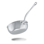 Mauviel M'Cook 2.1 qt. Stainless Steel Curved Splayed Saute Pan with Lid
