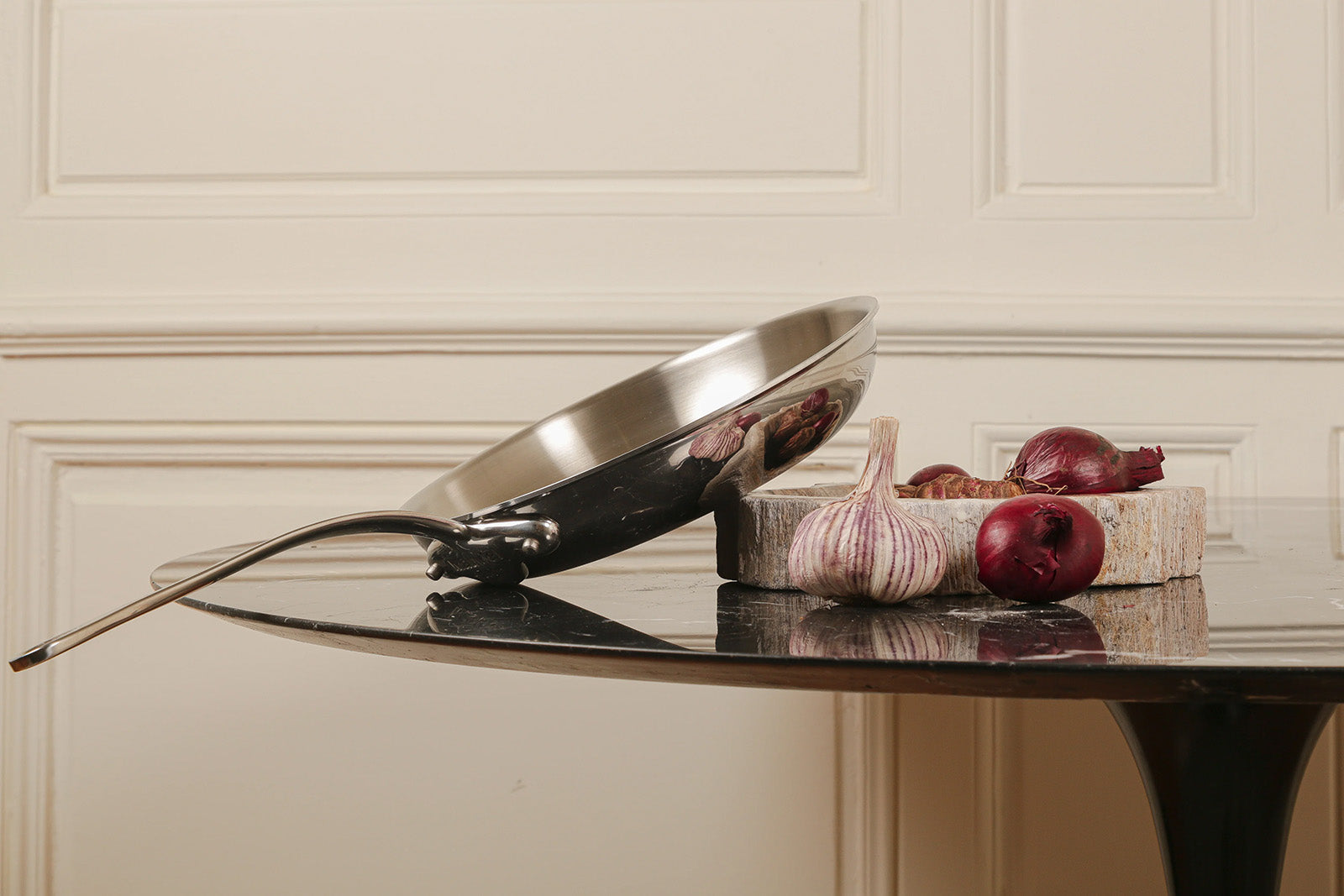 Mauviel M'Cook 10.2 Inch Stainless Steel Round Frying Pan