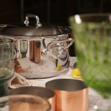 Mauviel M'Cook 1.9 qt. Stainless Steel Stewpan & Lid