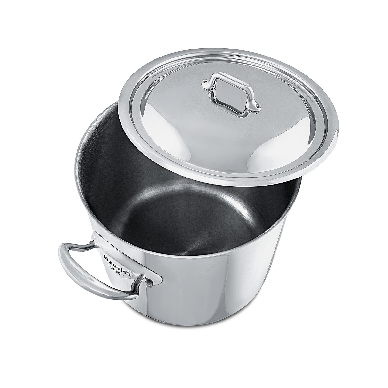 Mauviel M'Cook 9.1 qt. Ferritic Steel Magnetic Stock Pot with Lid