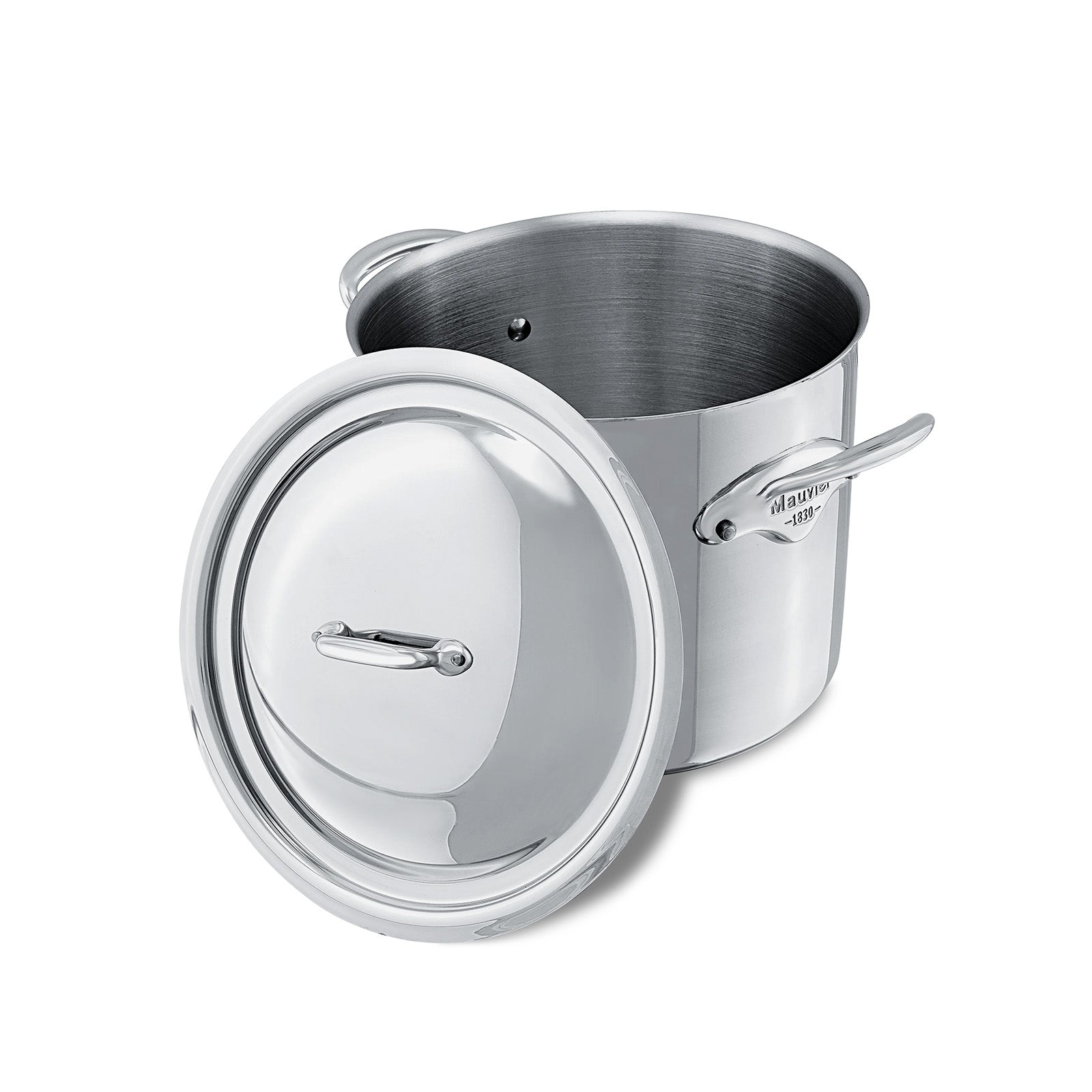 Mauviel M'Cook 9.1 qt. Ferritic Steel Magnetic Stock Pot with Lid