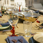 Mauviel M'Cook 12.5 Inch Stainless Steel Wok With Long Handle And Helper Handle