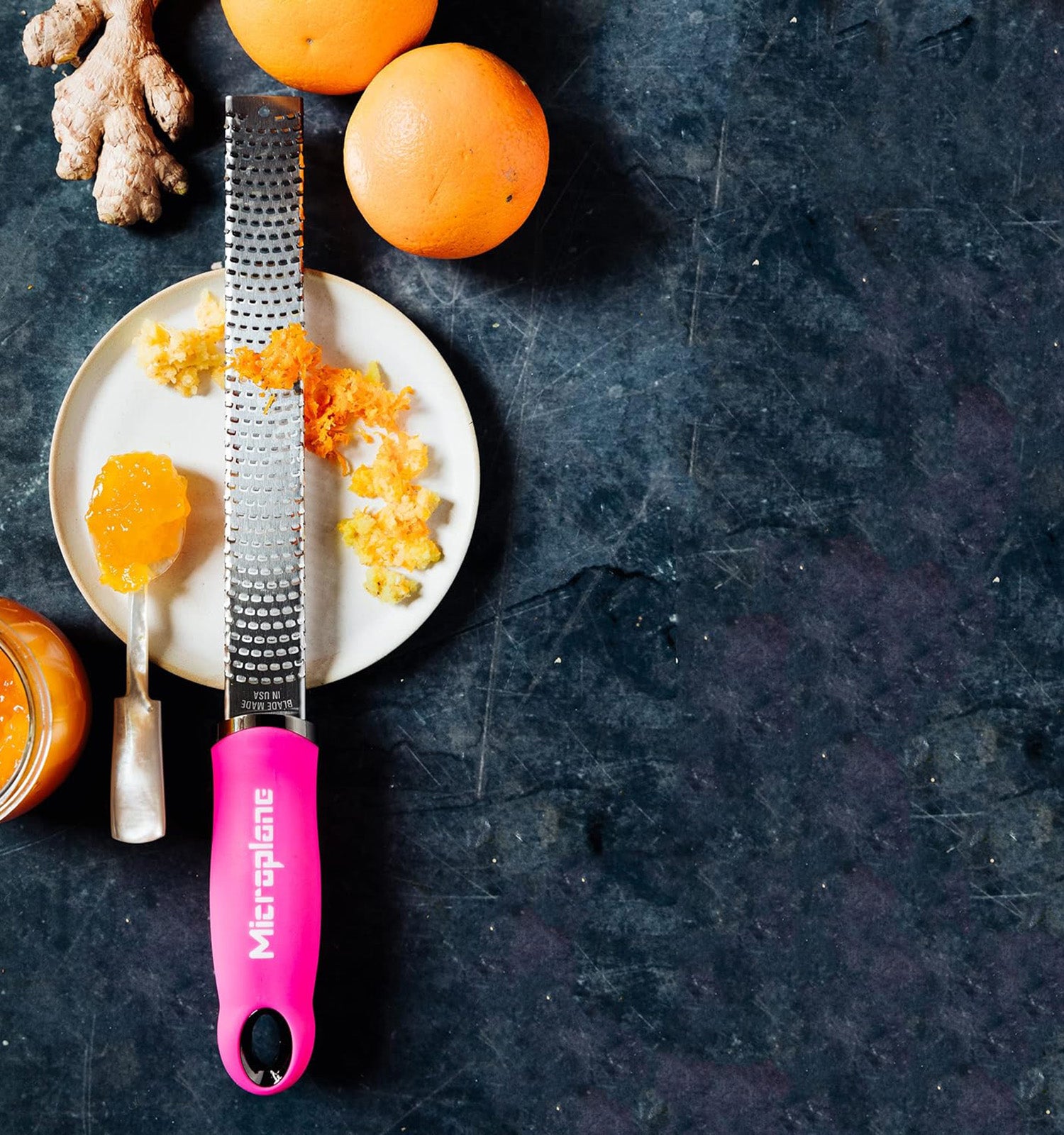 Microplane Premium Classic Zester Grater, Neon Pink