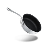 Mauviel M'Cook Stainless Steel Nonstick Saute Pan, 9.4 Inch