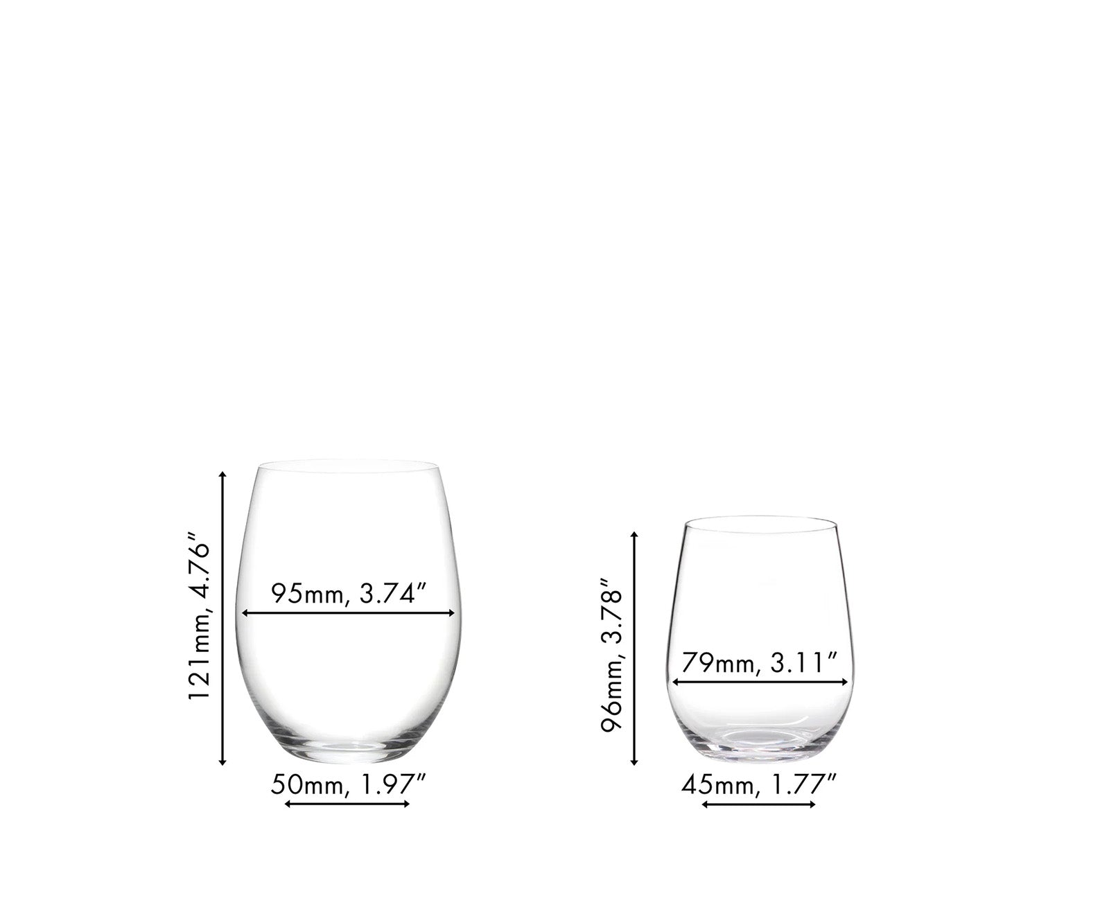 Riedel O Viognier/Chardonnay & Cabernet/Merlot Wint Tumbler Set, Buy 6 Get 8