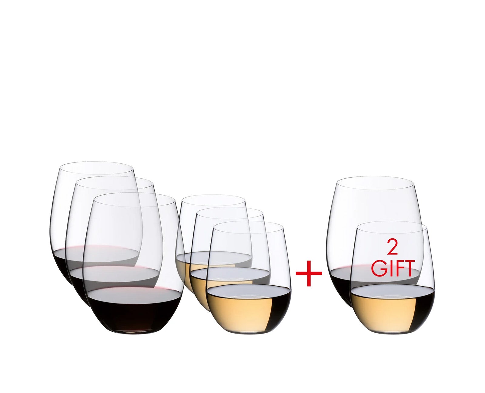 Riedel O Viognier/Chardonnay & Cabernet/Merlot Wint Tumbler Set, Buy 6 Get 8