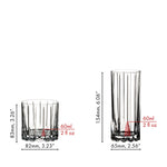Riedel 8 Piece Bar Glassware Set, 4 Rocks and 4 Highball