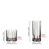 Riedel 8 Piece Bar Glassware Set, 4 Rocks and 4 Highball