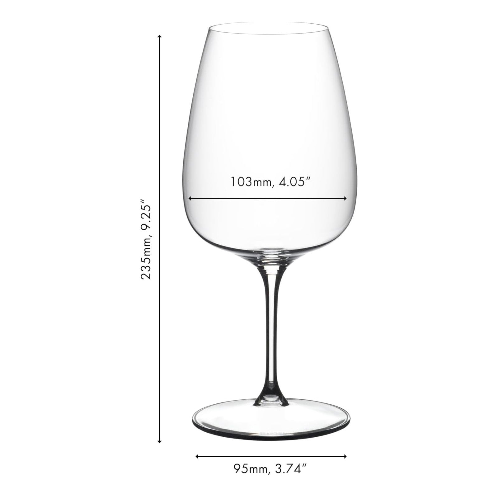 Grape@Riedel Cebernet/Merlot Wine Glass, Buy 3 Get 4, 29.25 Ounce