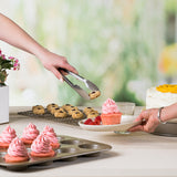 Cuisipro 12 Inch Stainless Steel Locking Tongs