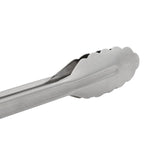 Cuisipro 16 Inch Stainless Steel Locking Tongs, Silver