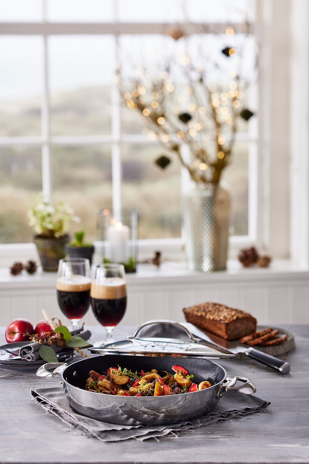 Scanpan Haptiq Stainless Steel Nonstick 5.25 Qt. Covered Chef Pan