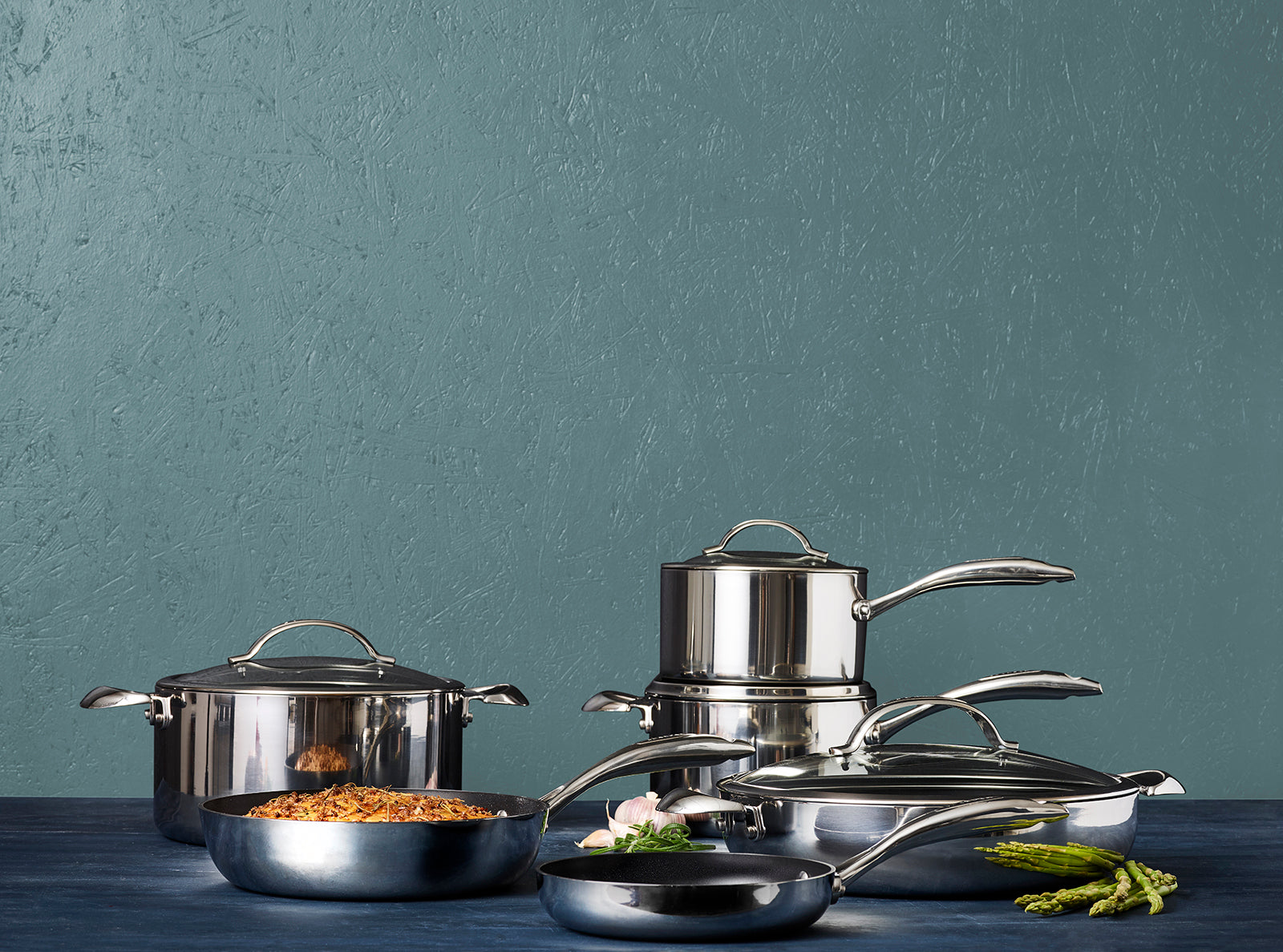 Scanpan Haptiq Stainless Steel Nonstick 5.25 Qt. Covered Chef Pan