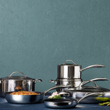 Scanpan Haptiq Stainless Steel Nonstick 5.25 Qt. Covered Chef Pan