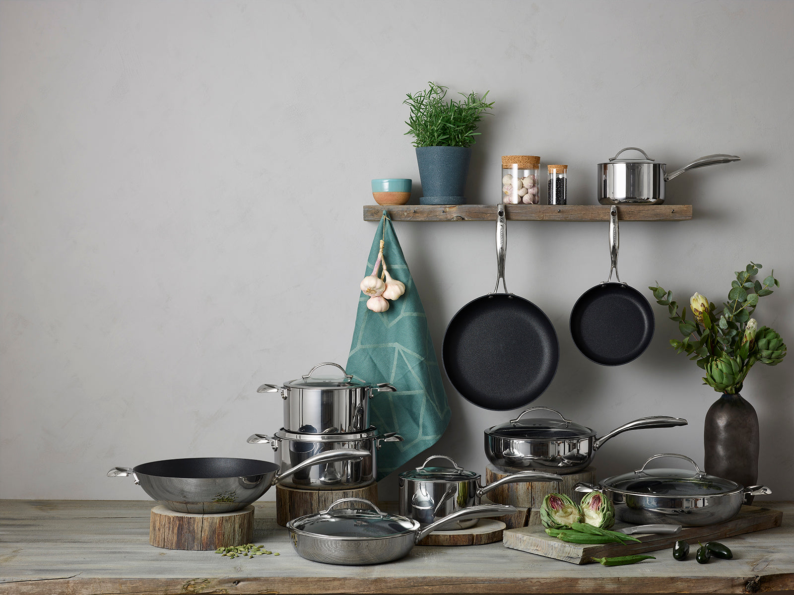 Scanpan Haptiq Stainless Steel Nonstick 2.75 Qt. Covered Saucepan