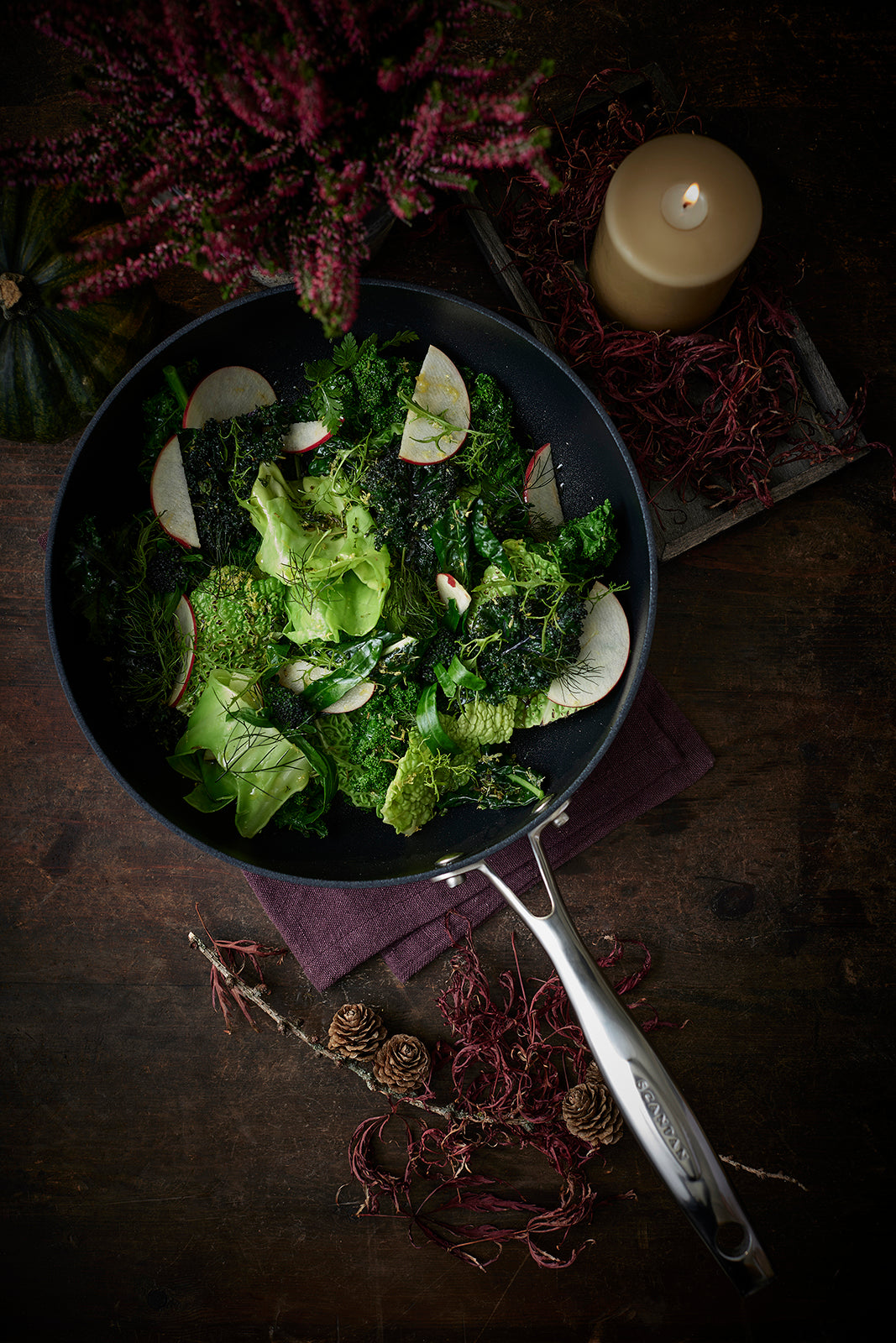 Scanpan Haptiq Stainless Steel Nonstick 2.75 Qt. Covered Saucepan