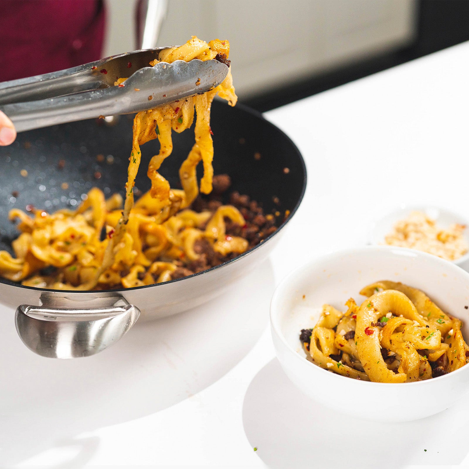 Scanpan Haptiq Stainless Steel Nonstick 12.5-Inch Wok