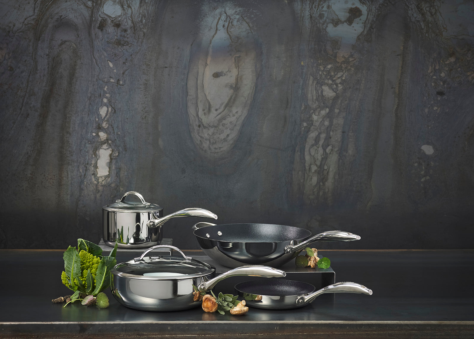 Scanpan Haptiq Stainless Steel Nonstick 12.5-Inch Wok