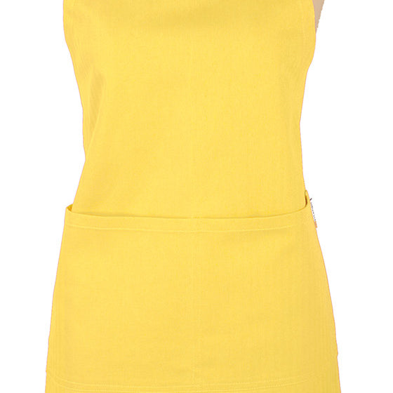 MU Kitchen Adjustable Cotton Herringbone Weave Apron, 35-Inches, Chiffon